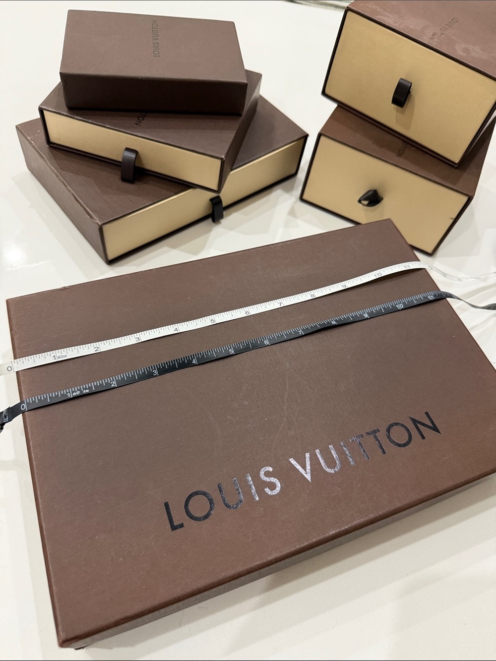 Vintage Louis Vuitton Brown Medium Box - Authentic - Picture 3 of 6